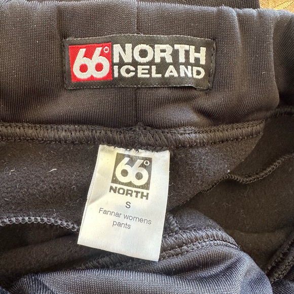 66 North Iceland Black fleece lined Leggings Fannar Pants Woman's S - Picture 9 of 9